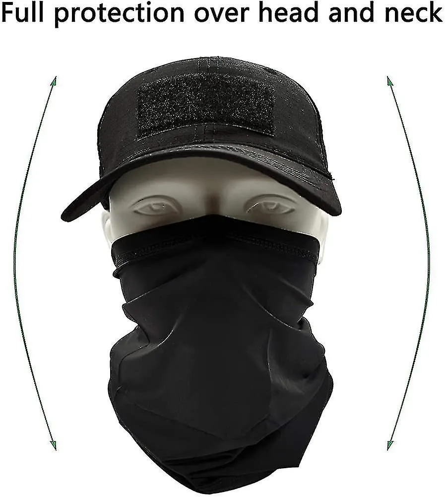 Camo Hats For Men With Cooling Neck Gaiter Baseball Caps Face Scarf Mask Army