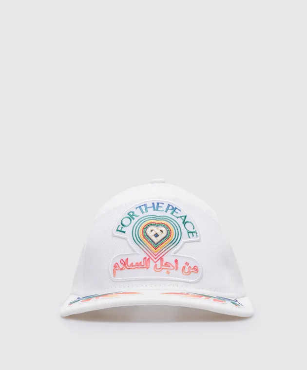 Casablanca For The Peace white cap with embroidery