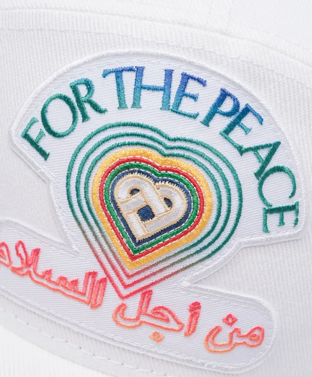 Casablanca For The Peace white cap with embroidery