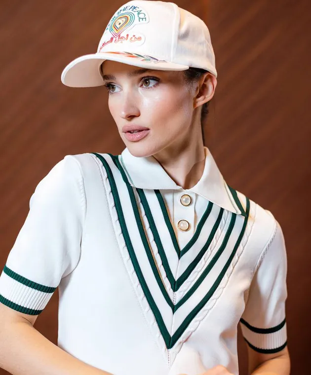 Casablanca For The Peace white cap with embroidery