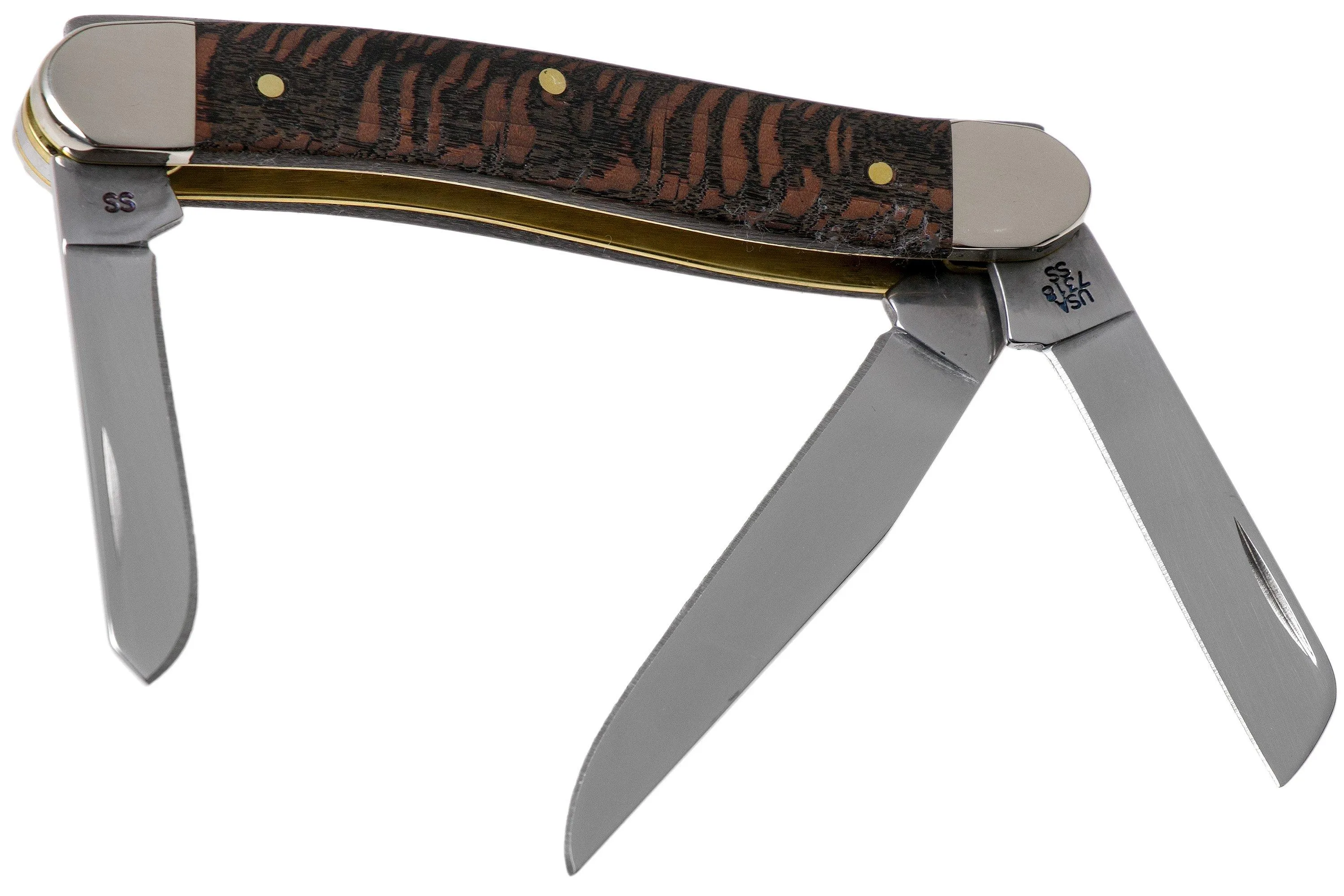 Case Medium Stockman Black Sycamore Wood, 25573, 7318 SS navaja