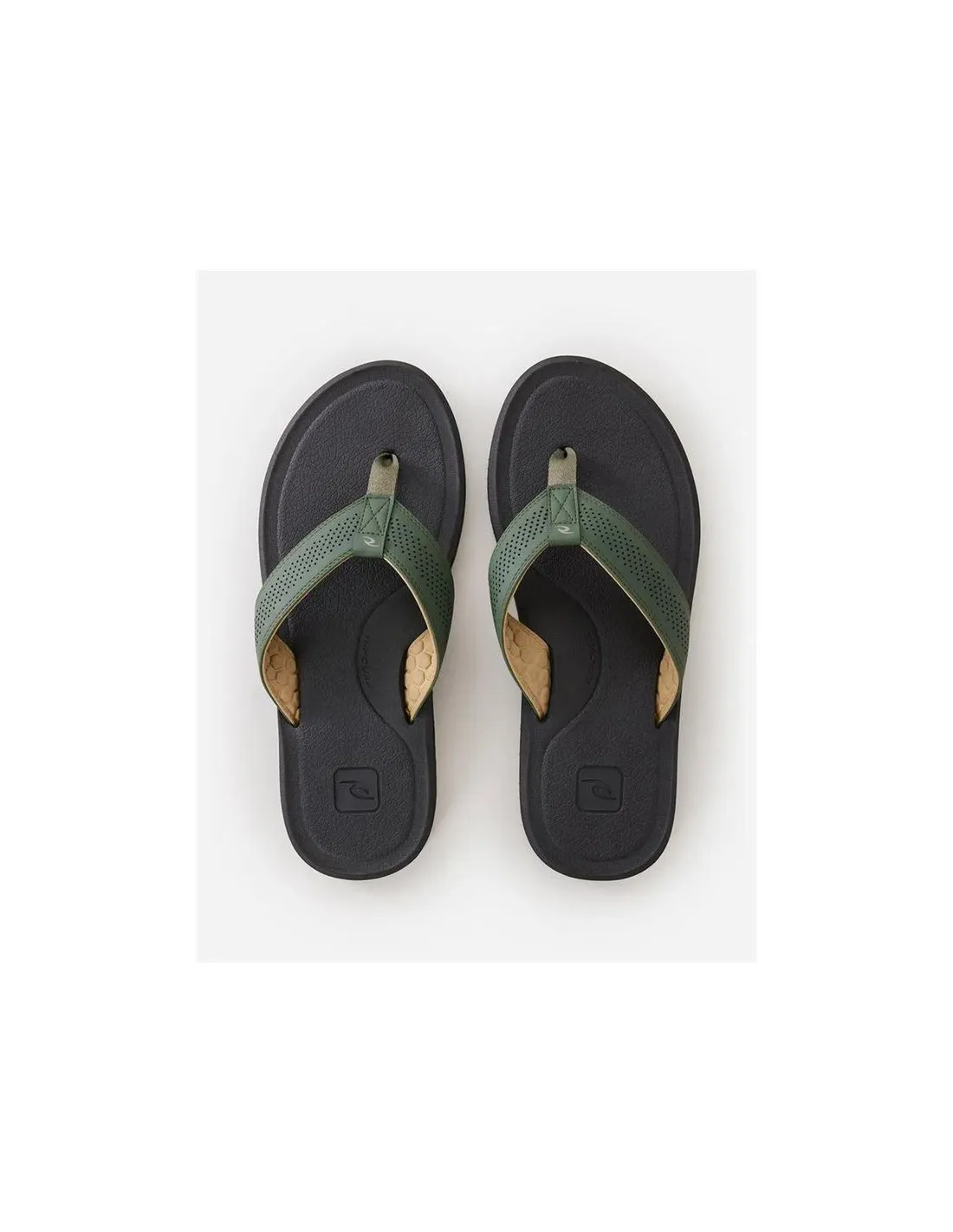 Chanclas de Playa Y Piscina Rip Curl Chiba Verde/Negro Hombre