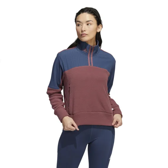 Chaqueta Adidas 1/4 Fleece Zip Mujer