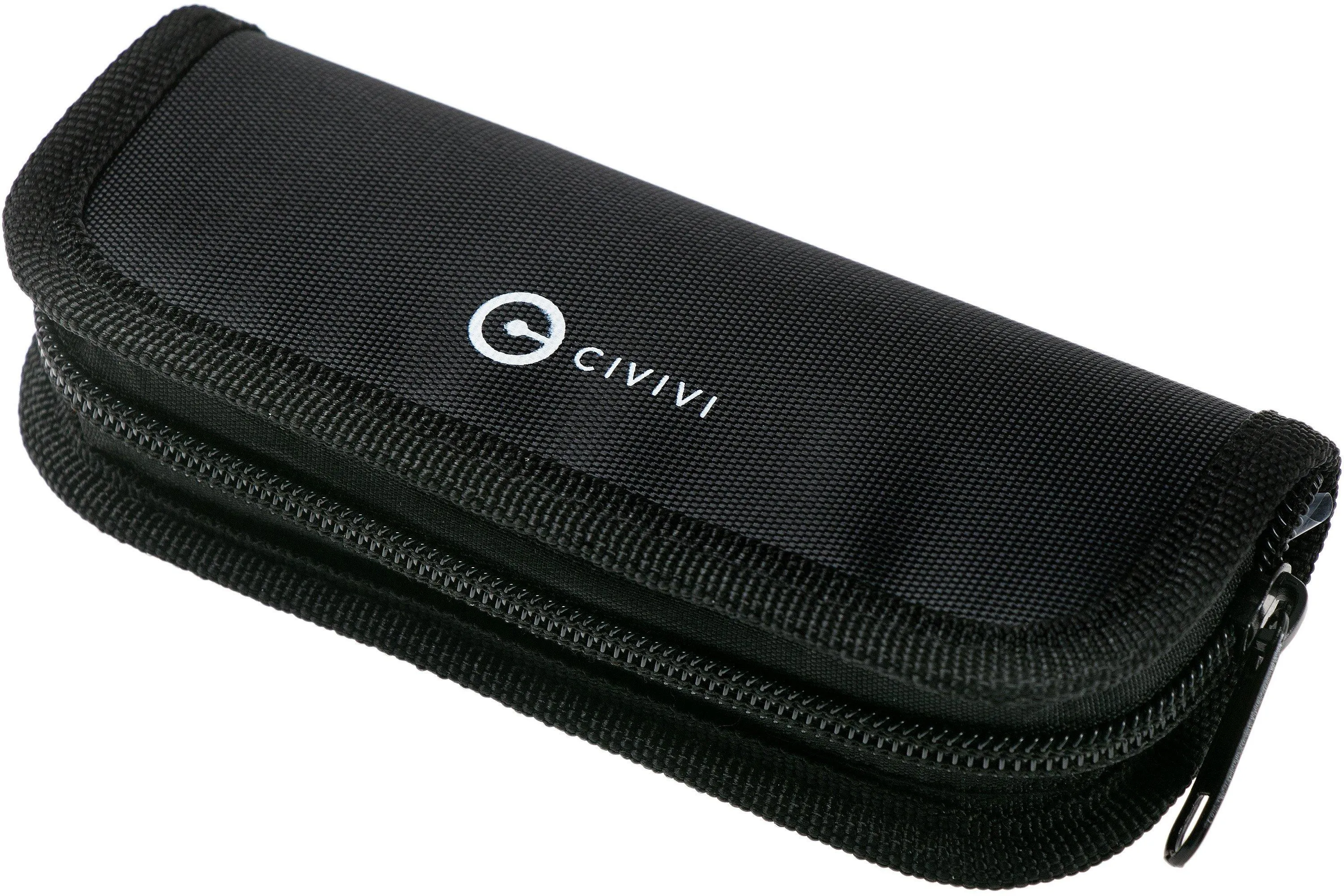 CIVIVI MINI MASTODON C2011DS1 DAMASCUS, CARBON FIBRE & BLACK G10 NAVAJA