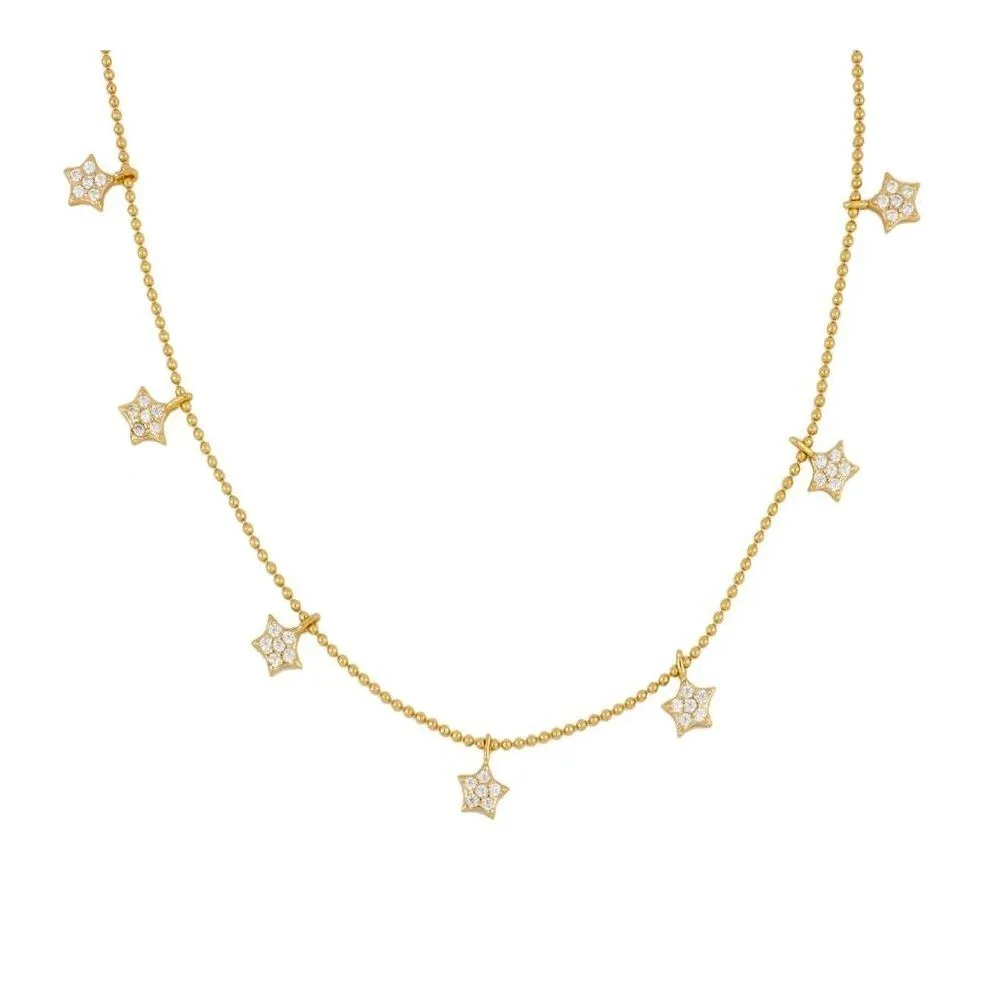 Collar Mini Estrellas Oro