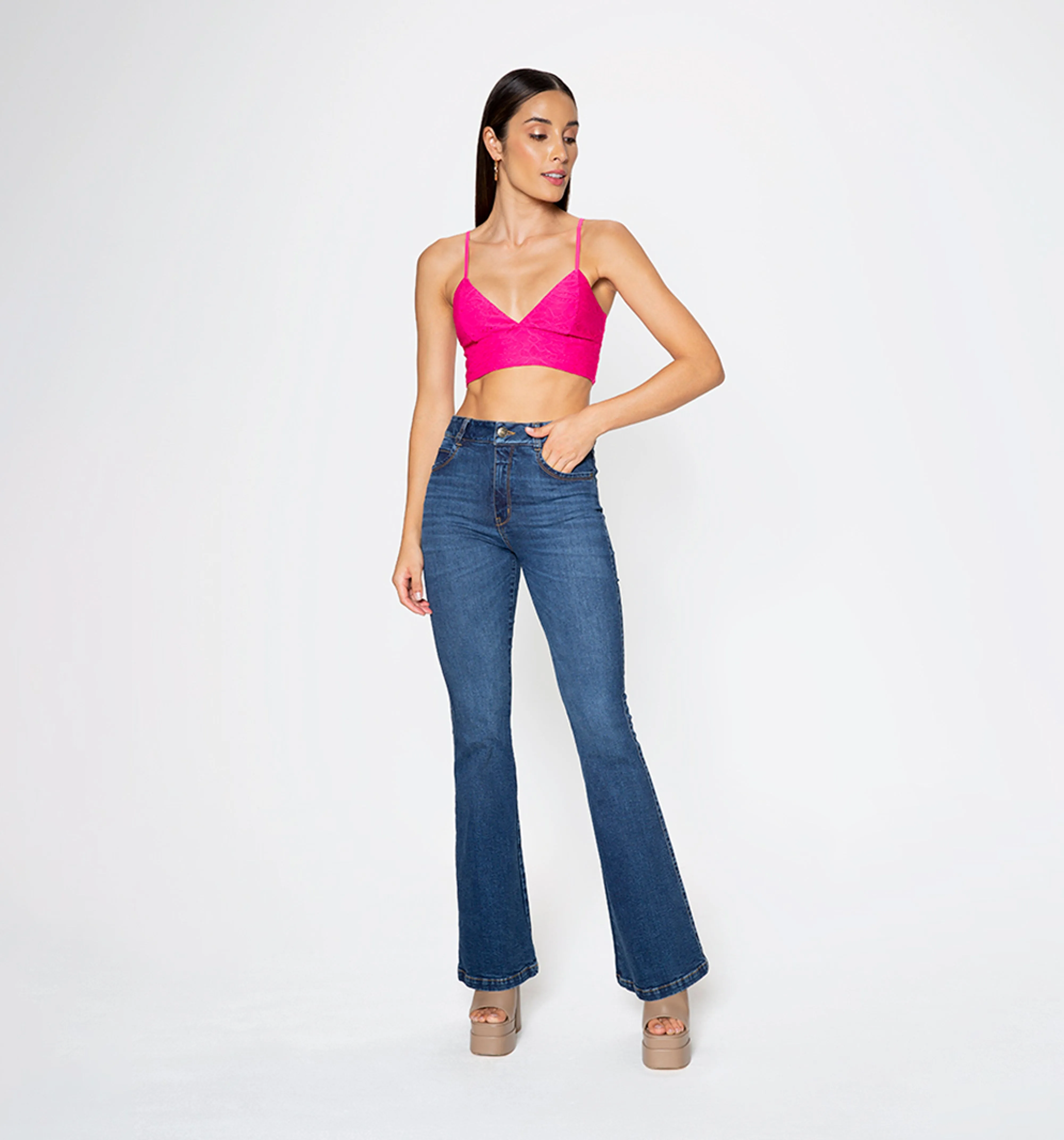 Crop top de tiras