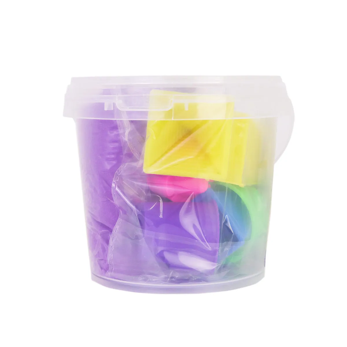 Cubeta de Arena Mágica color Morado para Nios