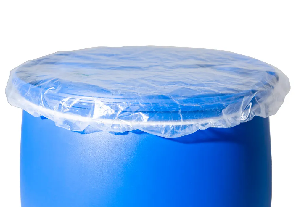 Cubierta para bidones de 200 litros, transparente