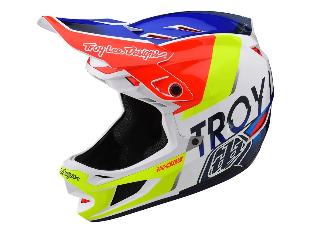 D4 COMPOSITE HELMET QUALIFIER WHITE/BLUE M