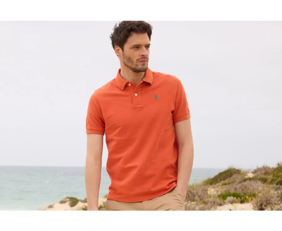 DARK ORANGE MEN'S POLO SHIRT  ANDY II