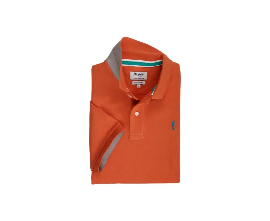 DARK ORANGE MEN'S POLO SHIRT  ANDY II