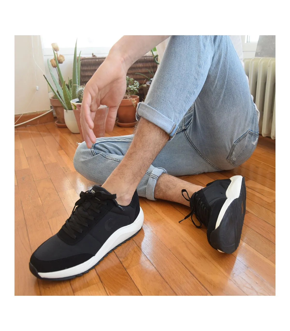 Deportivo de cordones azul marino