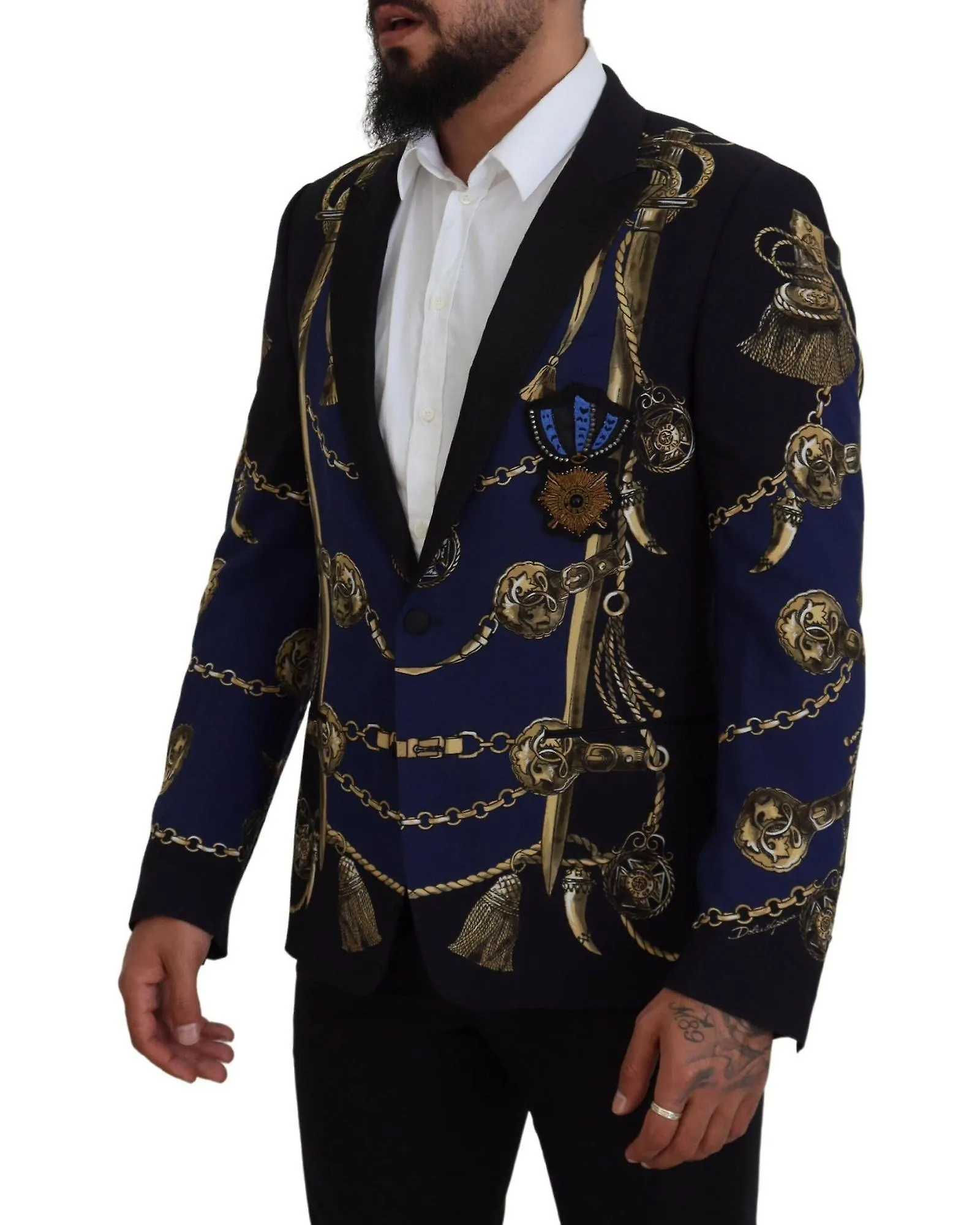 Dolce & Gabbana Abrigo Estampado Martini Blazer