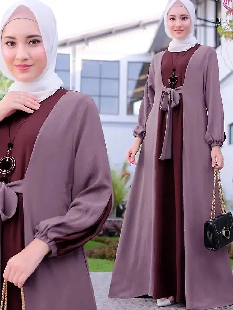 Eid Abaya Vestido Mujeres Musulmanes Vestidos largos modestos Arabia Saudita Islam Kaftan Túnica Ramadán Caftan Kaftan Elegante 
