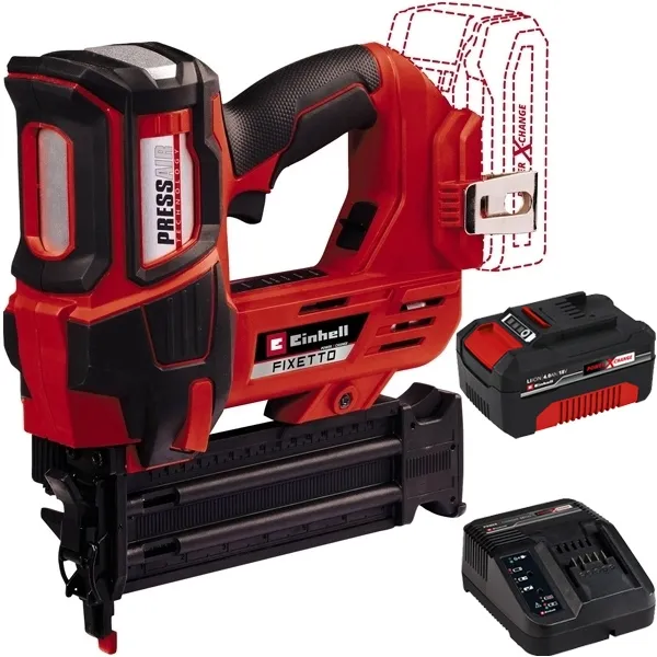 EINHELL  FIXETTO 18/50 N PXC  PUNZADORA SIN BATERíAS Y CARGADORES, LIION, 18 V,  AH,  MM + EINHELL  PXC STARTER KIT  JUEG
