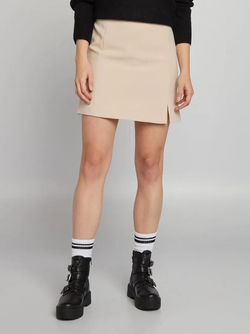 FALDA CORTA  BEIGE