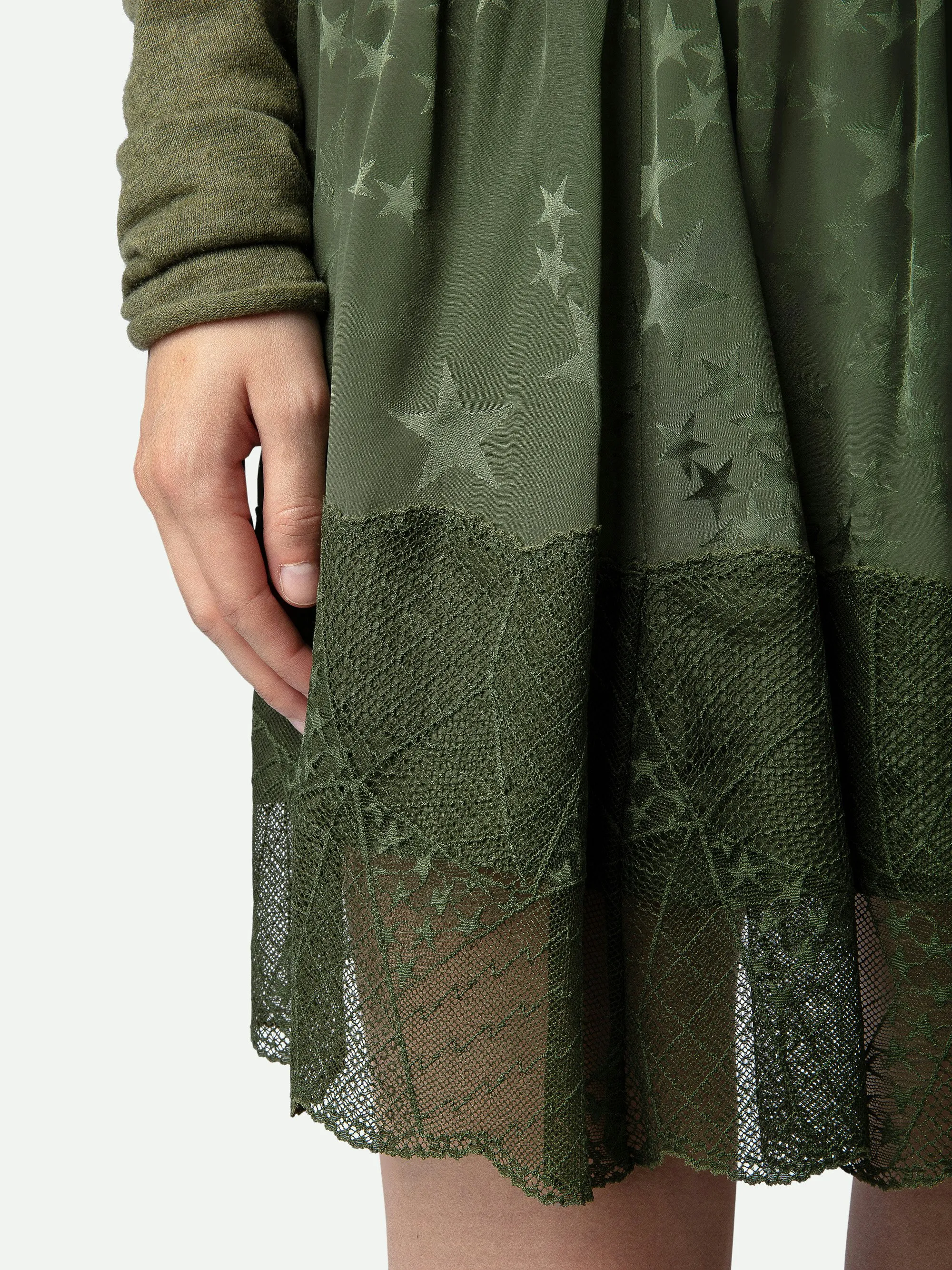 Falda de Jacquard de Seda Jimy