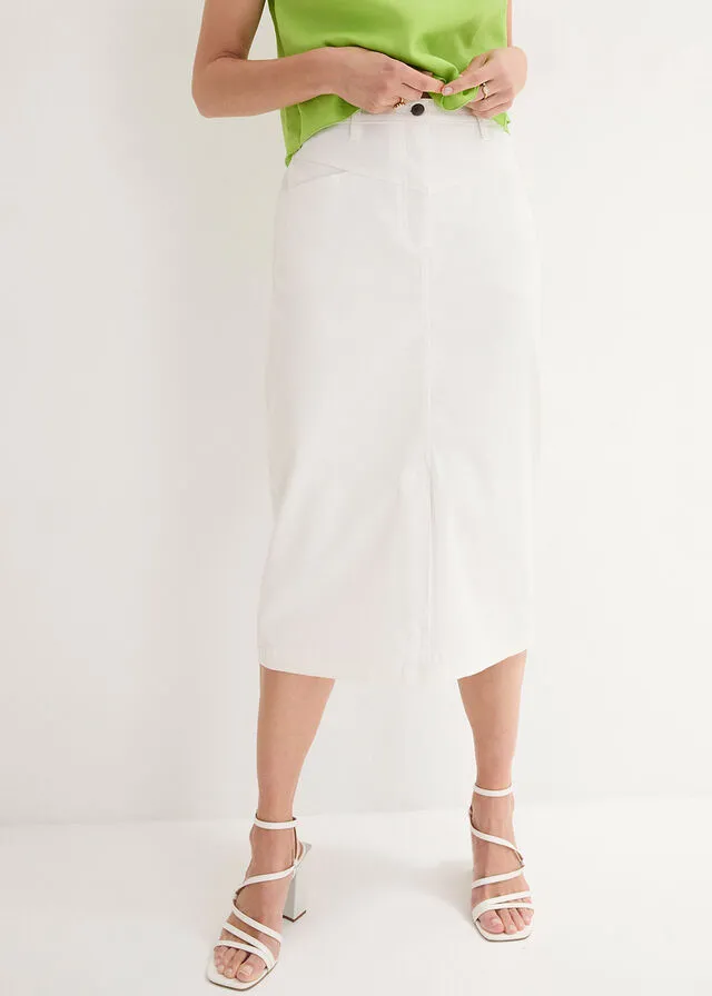 Falda vaquera Blanco