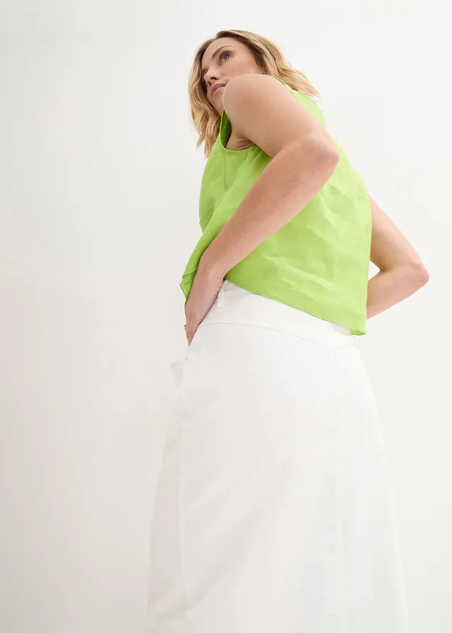 Falda vaquera Blanco