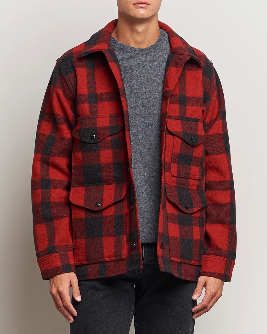 Filson Mackinaw Wool Cruiser Red/Black Plaid