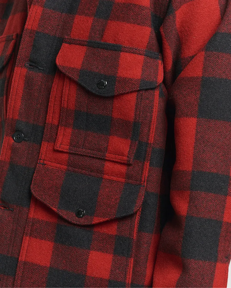 Filson Mackinaw Wool Cruiser Red/Black Plaid