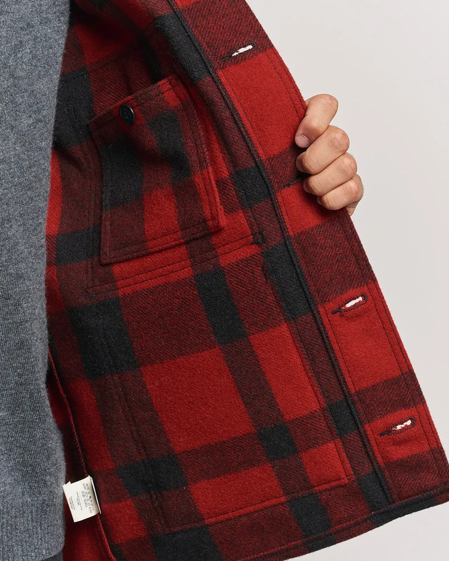 Filson Mackinaw Wool Cruiser Red/Black Plaid