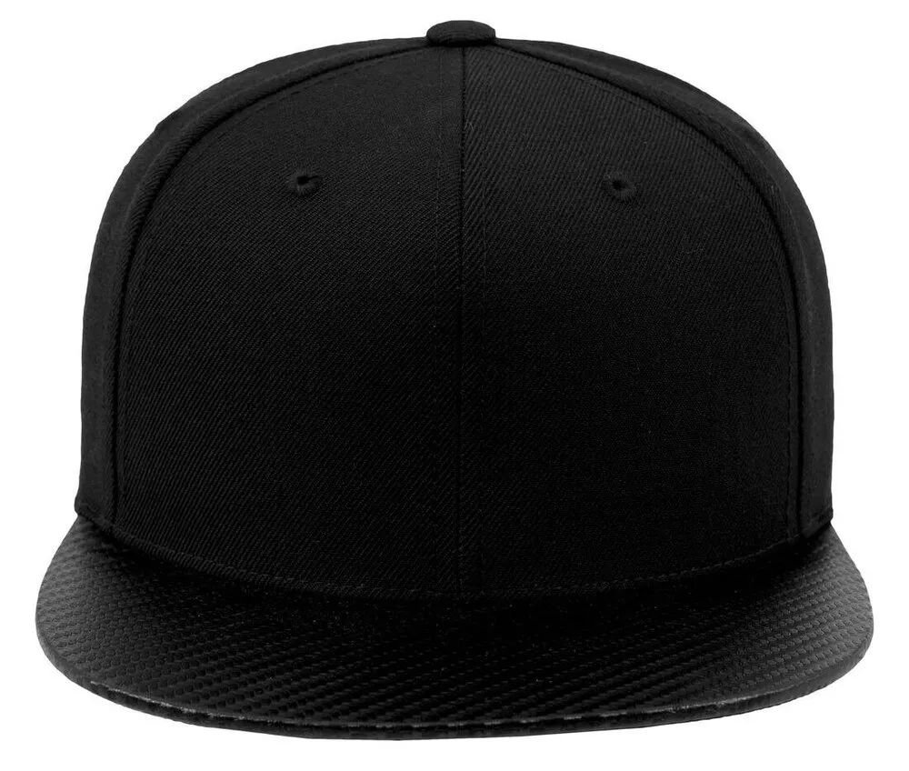 FLEXFIT 6089CA  CARBON SNAPBACK CAP  BLACK/CARBON