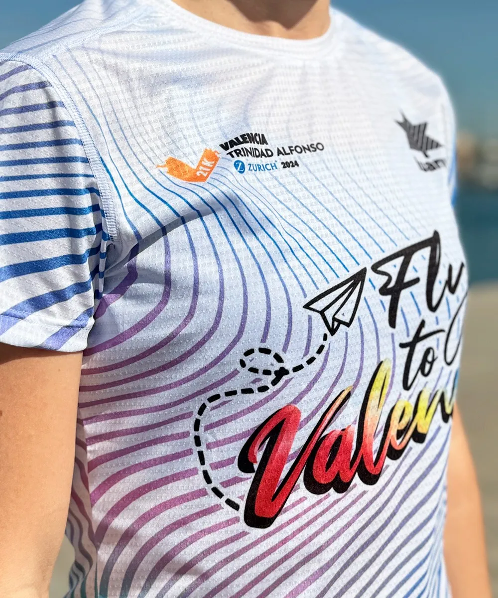 FLY TO 21K VALENCIA OFFICIAL TRAINING TSHIRT WOMAN 2024