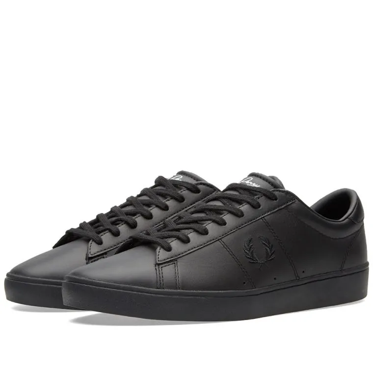 FRED PERRY SPENCER LEATHER BLACK
