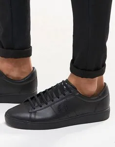 FRED PERRY SPENCER LEATHER BLACK