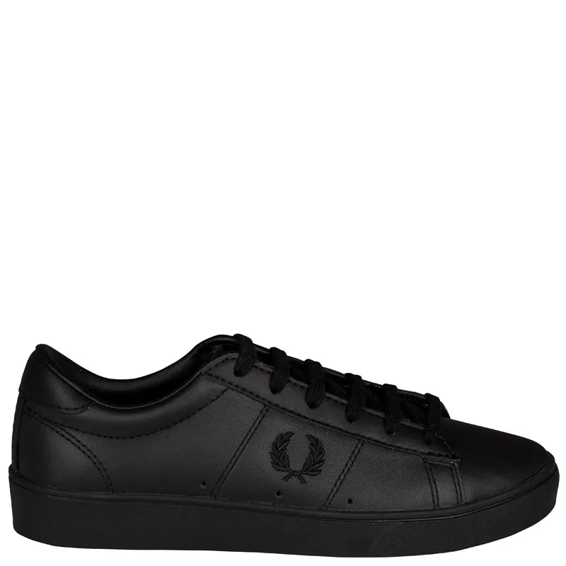FRED PERRY SPENCER LEATHER BLACK