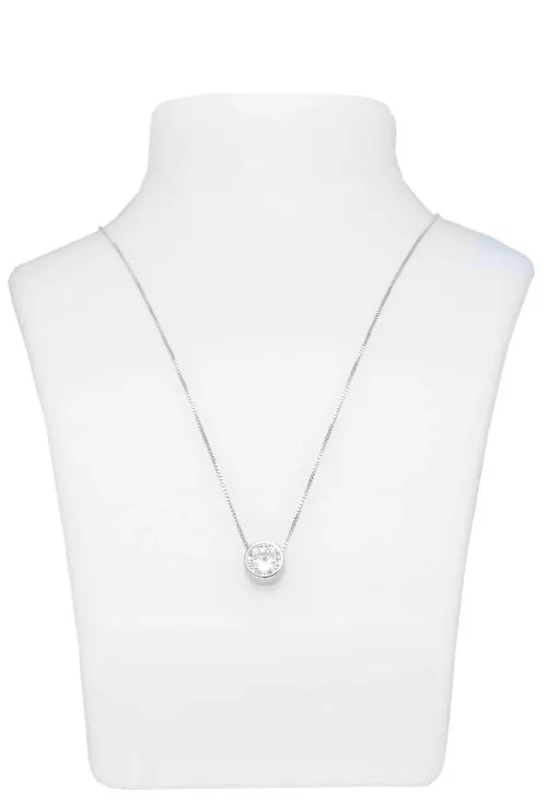 Gargantilla plata chaton 8 mm en cadena veneciana