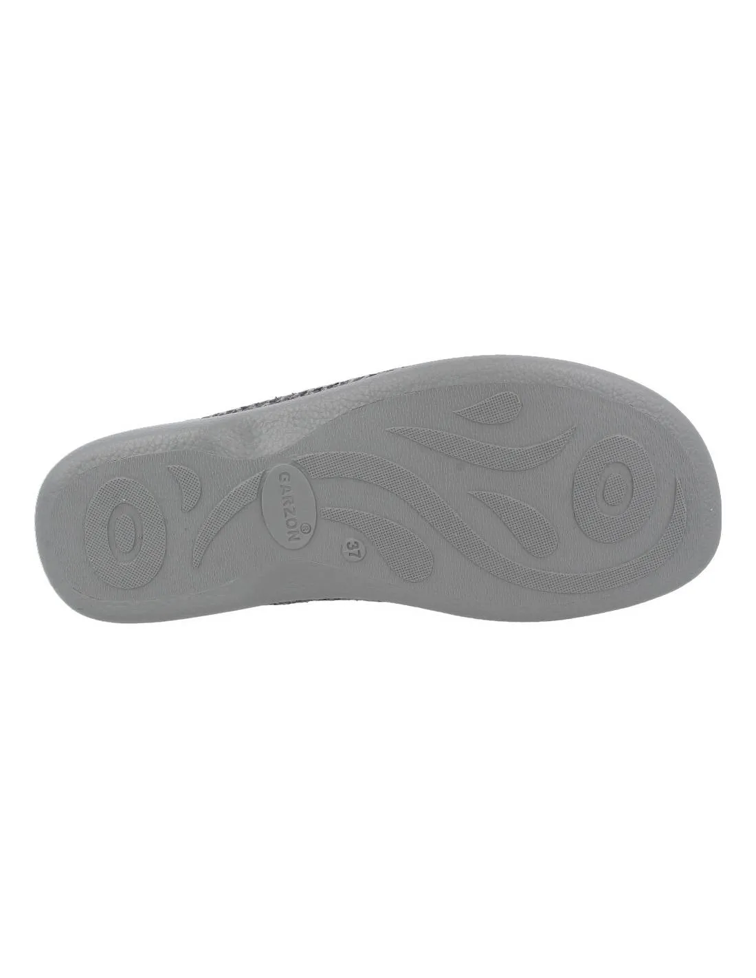 GARZóN  ZAPATILLAS CASA MUJER ELáSTICOS SERPIENTE GRIS