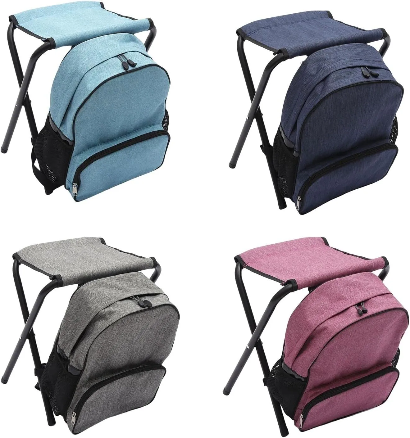 GBNYTT Silla de pesca  asiento de pesca  portátil  desmontable  silla de campamento  taburete plegable con bolsa para camping  p