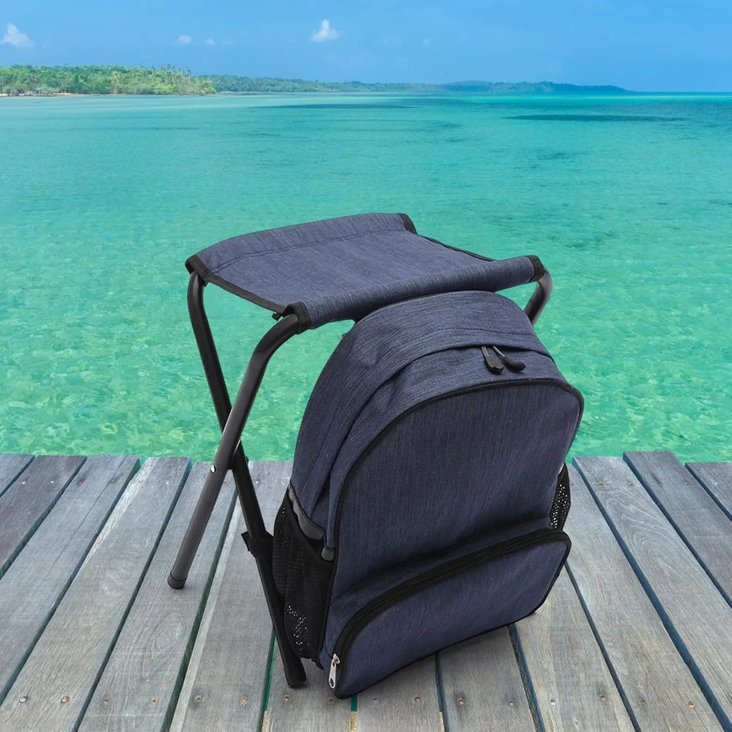 GBNYTT Silla de pesca  asiento de pesca  portátil  desmontable  silla de campamento  taburete plegable con bolsa para camping  p
