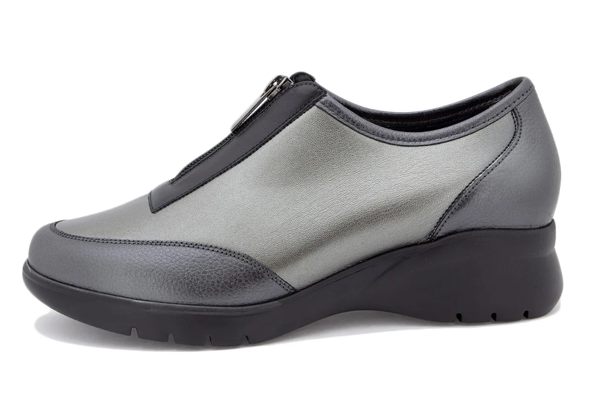 Graphite Print Bootee shoe