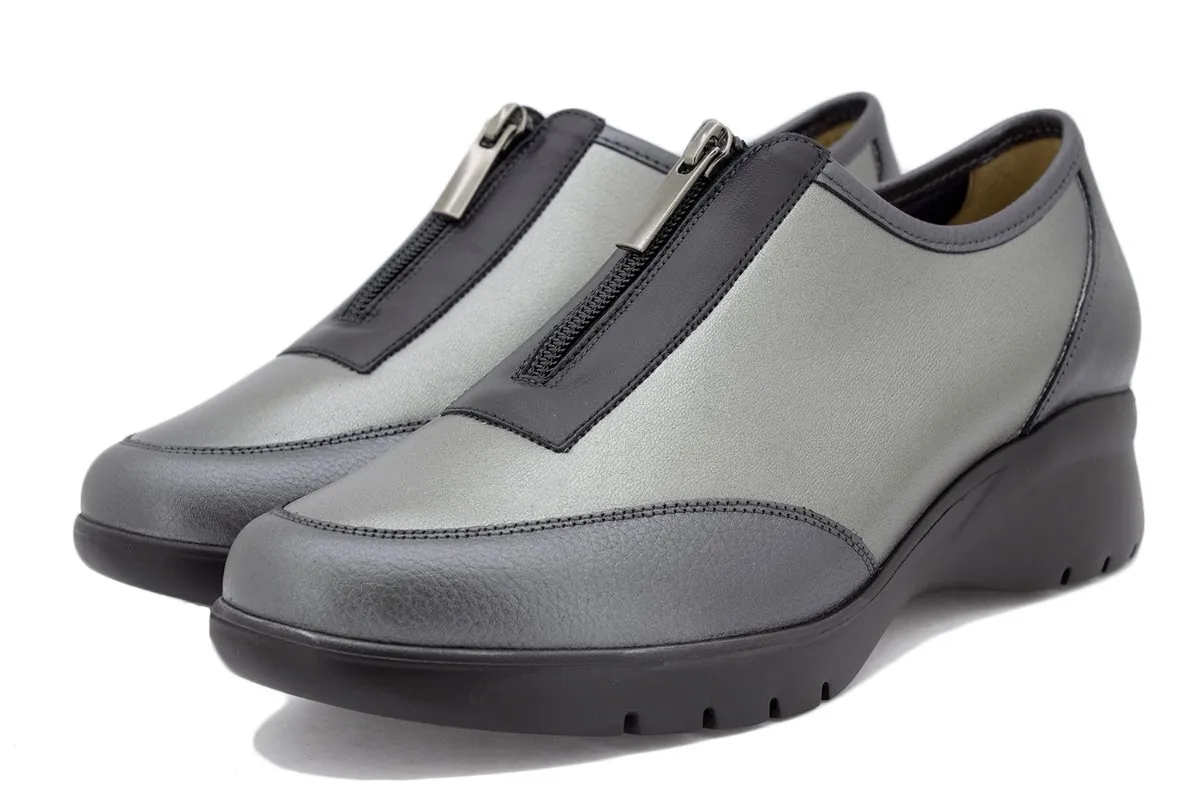 Graphite Print Bootee shoe