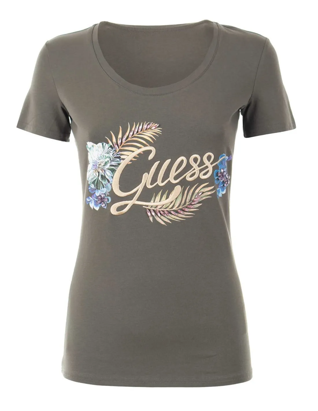 GUESS  CAMISETA VERDE W3GI40J1314 MUJER
