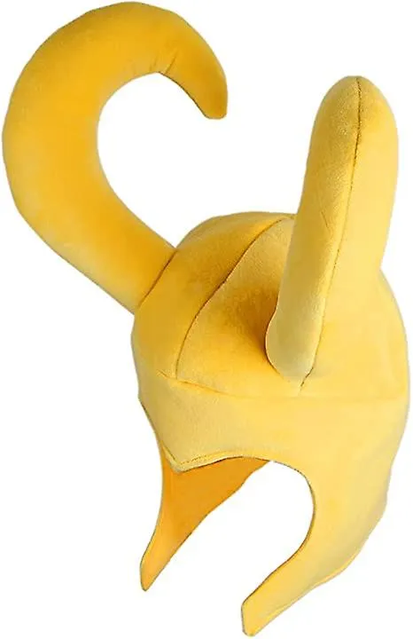 Helmet Horn Cosplay Dress Up Hat Halloween Mask Character Toy Plush Hat
