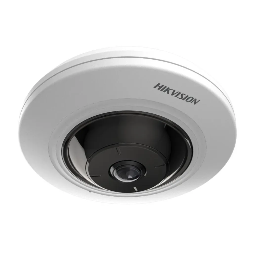 HIKVISION CáMARA DE SEGURIDAD FISHEYE DE RED FIJA 5MP PARA INTERIORES, DS2CD2955G0ISU1.05MM