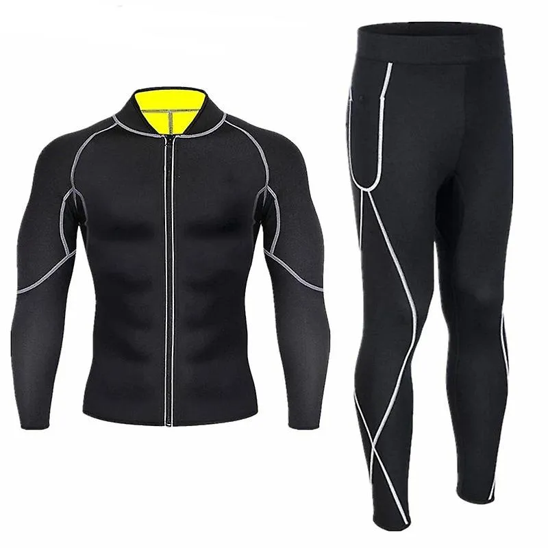 Hombres Shapers Sauna Traje Neopreno Sudadera Pantalones Fitness Waist Trainer Body Shaper