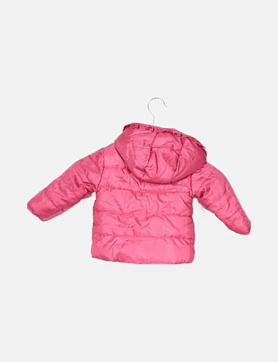 In Extenso Abrigo rosa acolchado detalle capucha
