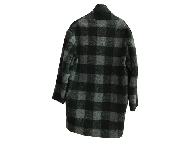 Isabel Marant Abrigos, Ropa de calle Negro Gris antracita 
