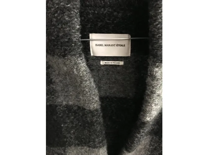 Isabel Marant Abrigos, Ropa de calle Negro Gris antracita 