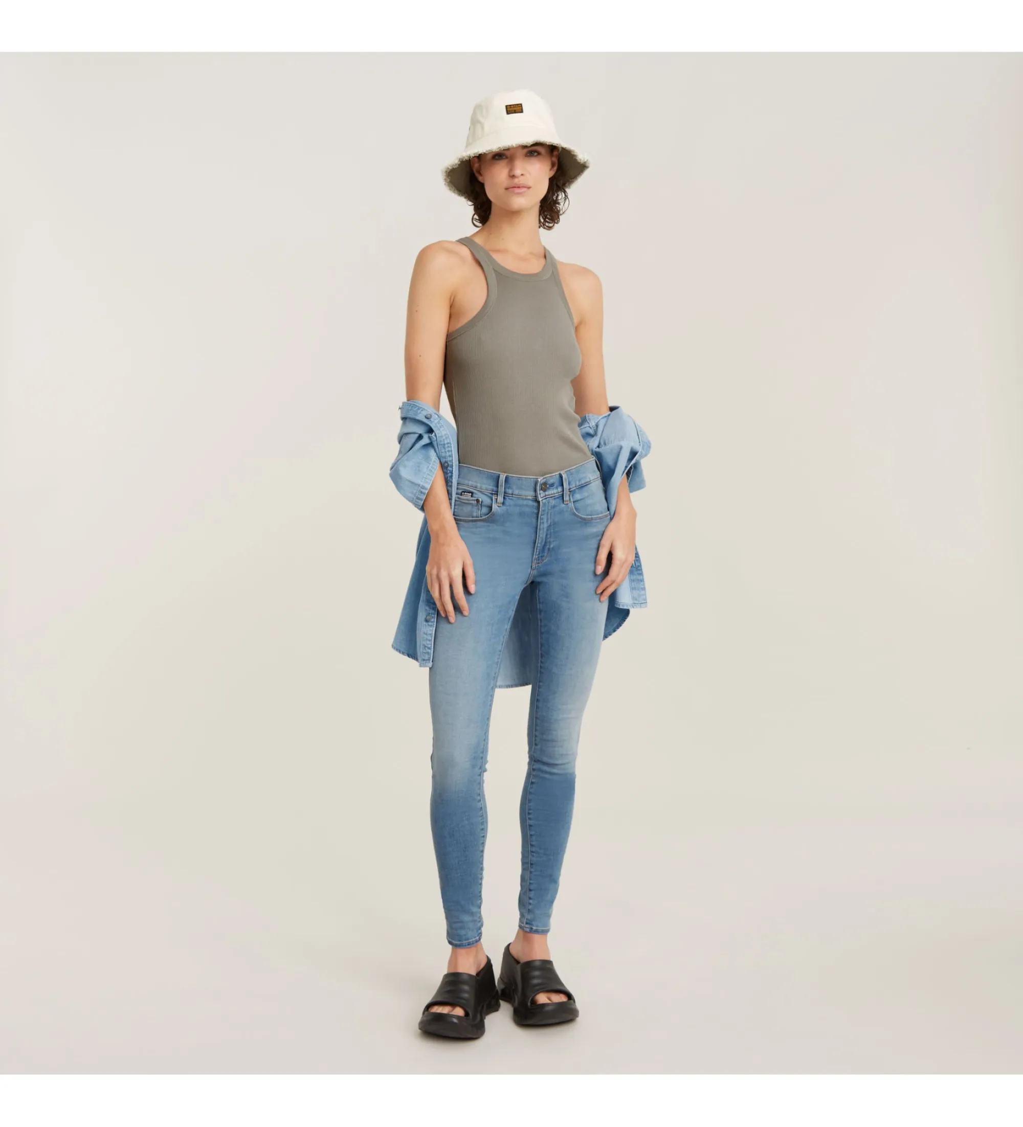 Jeans 3301 Skinny azul