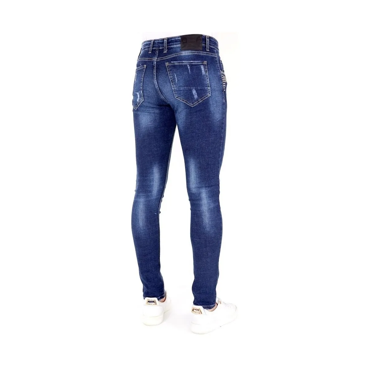 Jeans Rotos Salpicaduras Pintura