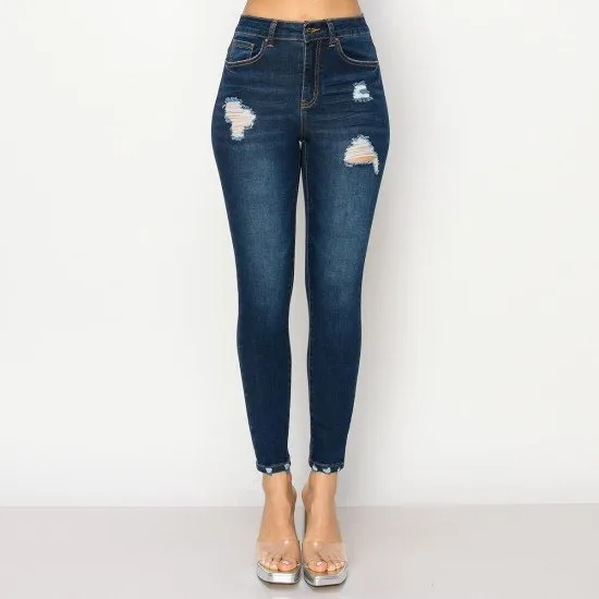 JEANS SKINNY DISTRESSED 90302