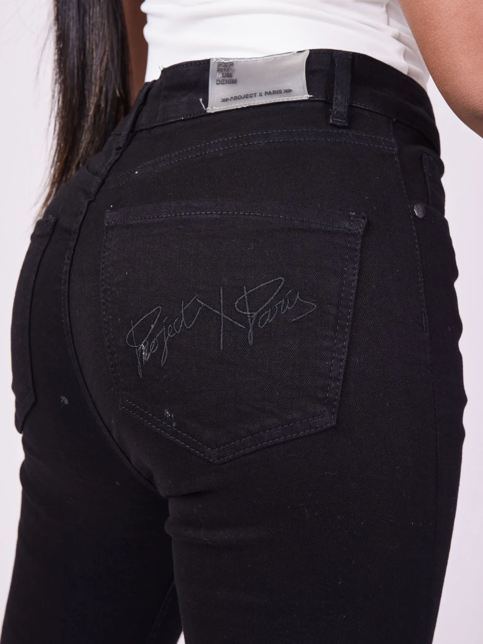 Jeans slim básicos negros