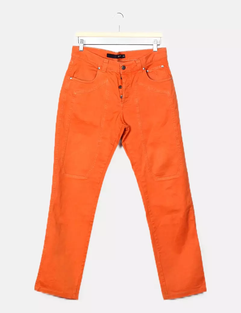 Jeckerson Jeans naranjas rectos
