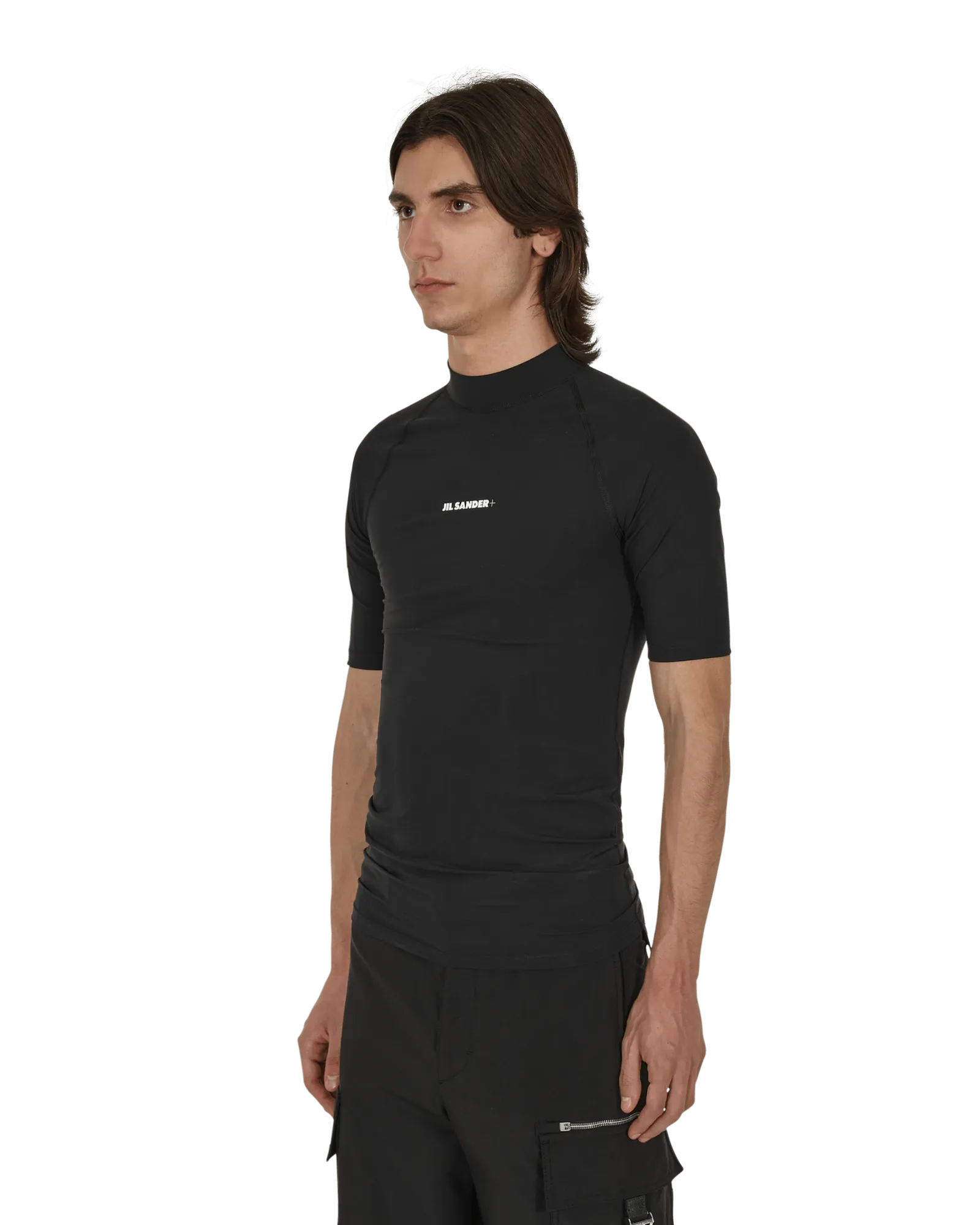 Jil Sander Logo Rash Guard Black